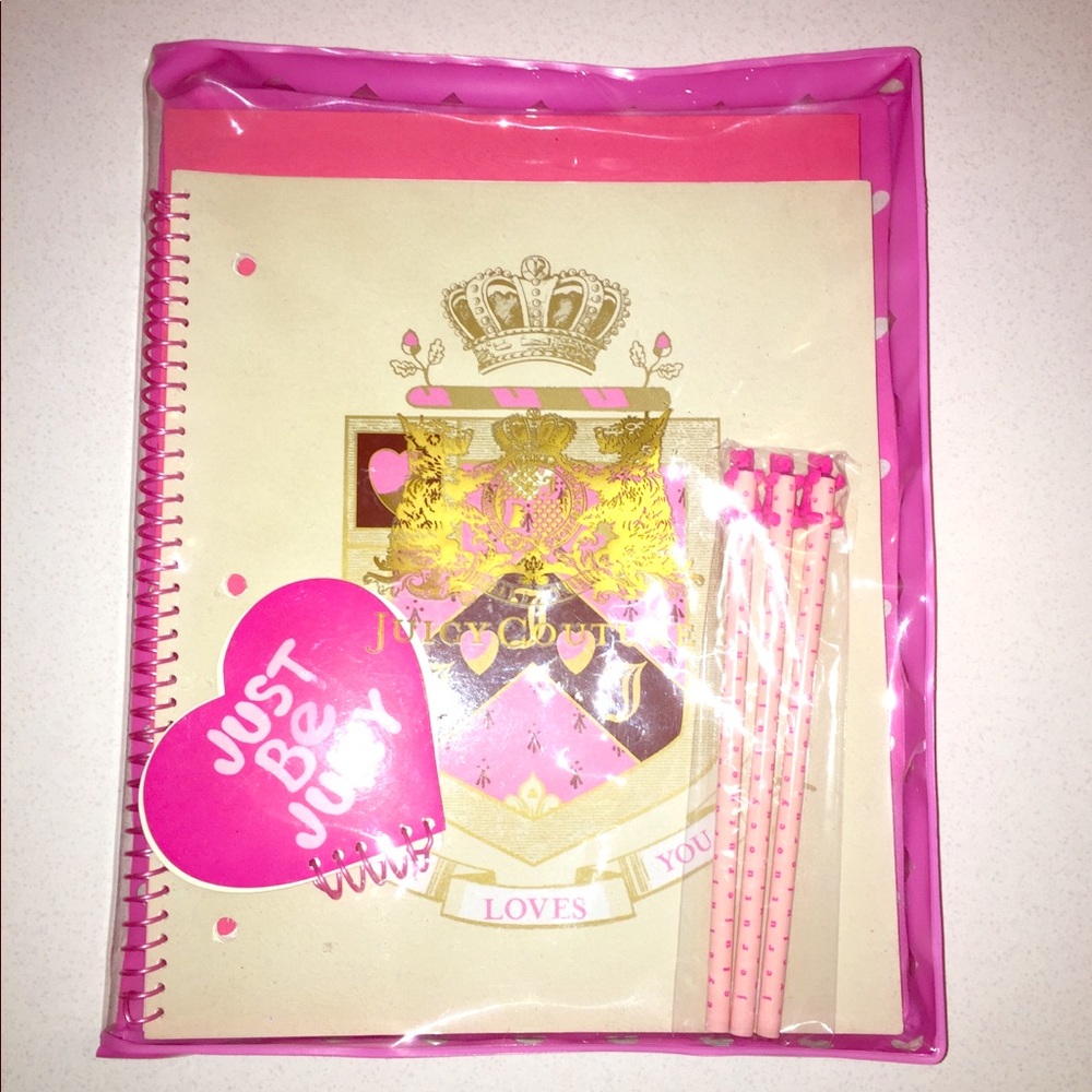 Juicy Couture Notebook, Folders, Pencils & Notepad